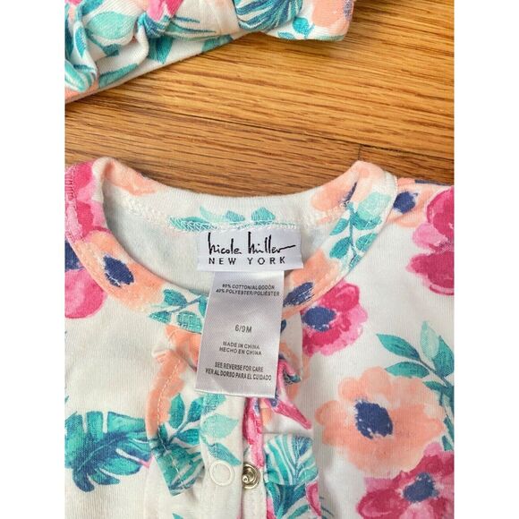 Carter's Baby Girl 6-9 Month Lot Outfits Matching Headband Sleep Sack Vintage - Picture 9 of 9